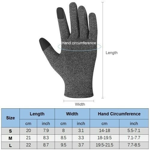 Touchscreen kompressionshandskar