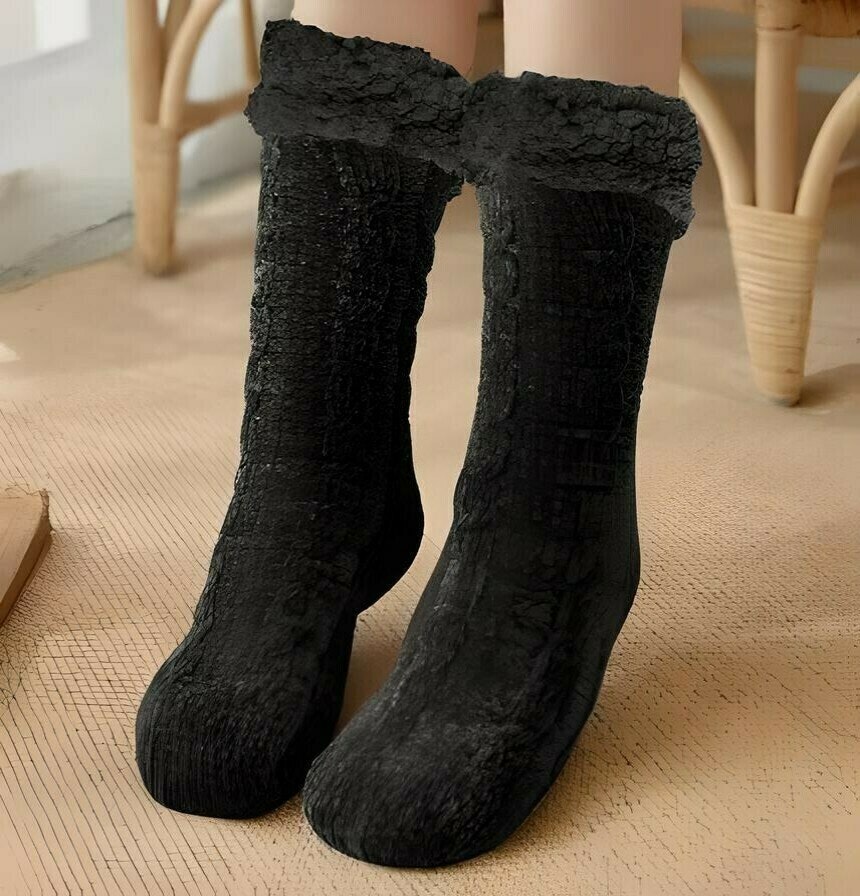 Fodrade sockor med halkskydd