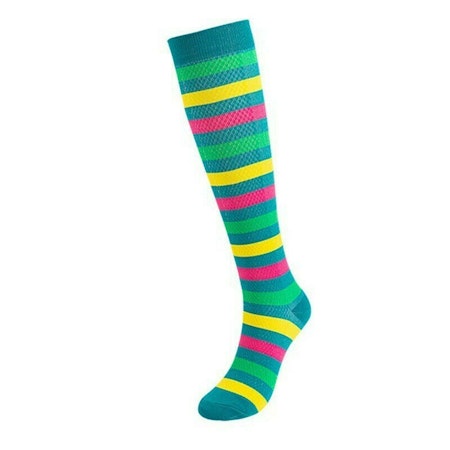 Stödstrumpor Green Stripe Nr 59