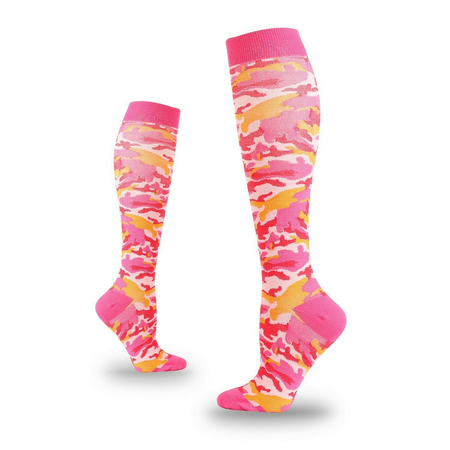 Stödstrumpor Pink flow Nr 66