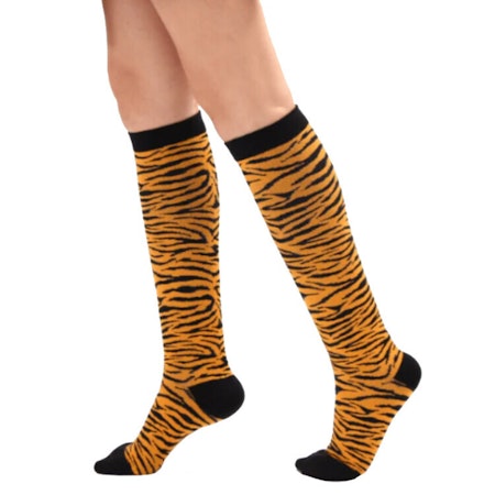 Kompressionsstrumpor Zebra Gul Nr 128