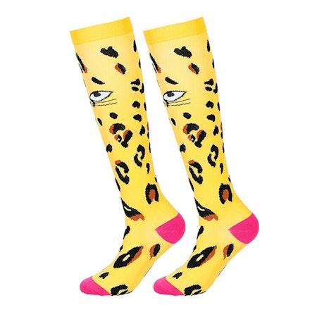 Kompressionsstrumpa Leopard Gul Nr 107