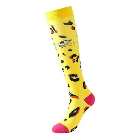 Kompressionsstrumpa Leopard Gul Nr 107