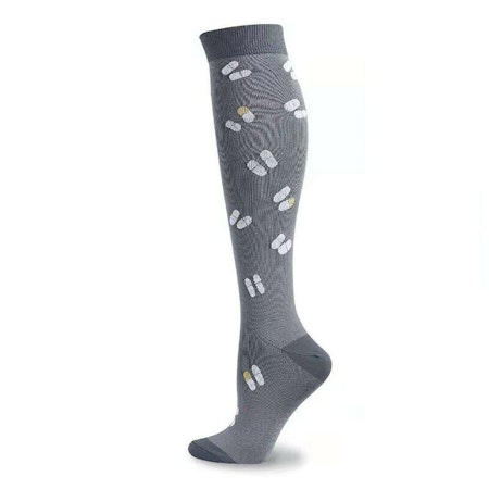 Kompressionsstrumpa Grey with dots Nr 97