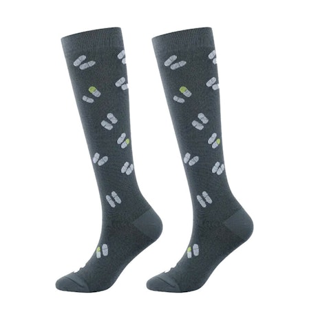 Kompressionsstrumpa Grey with dots Nr 97