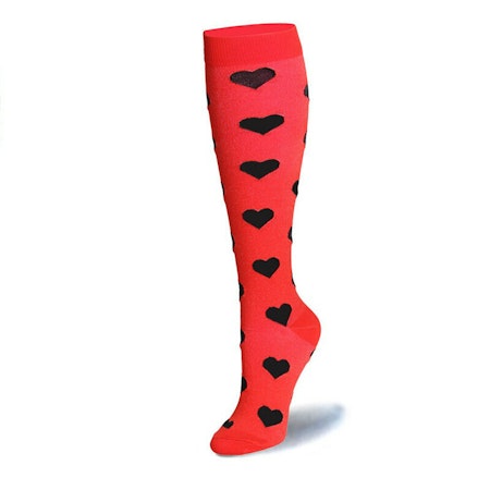 Kompressionsstrumpa Black hearts Nr 91