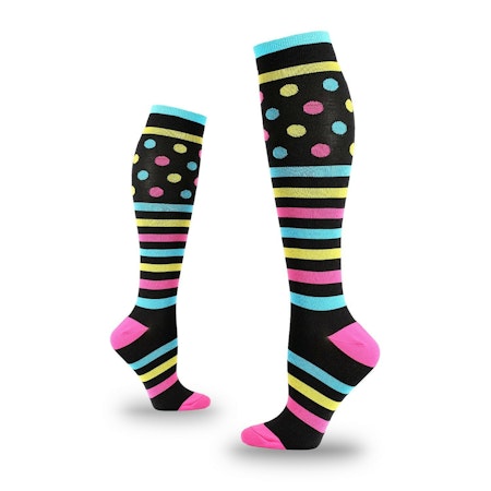 Kompressionsstrumpor Dots and Stripes Nr 37