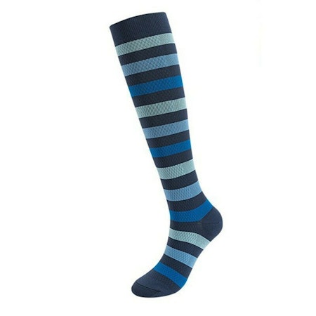 Kompressionsstrumpor Blue stripe Nr 52