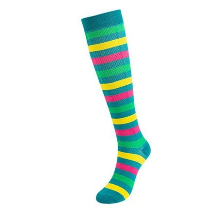 Kompressionsstrumpor Green Stripe Nr 59