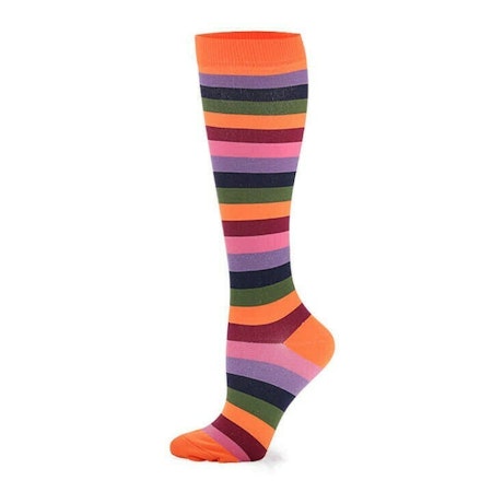 Kompressionsstrumpor Stripe Nr 8