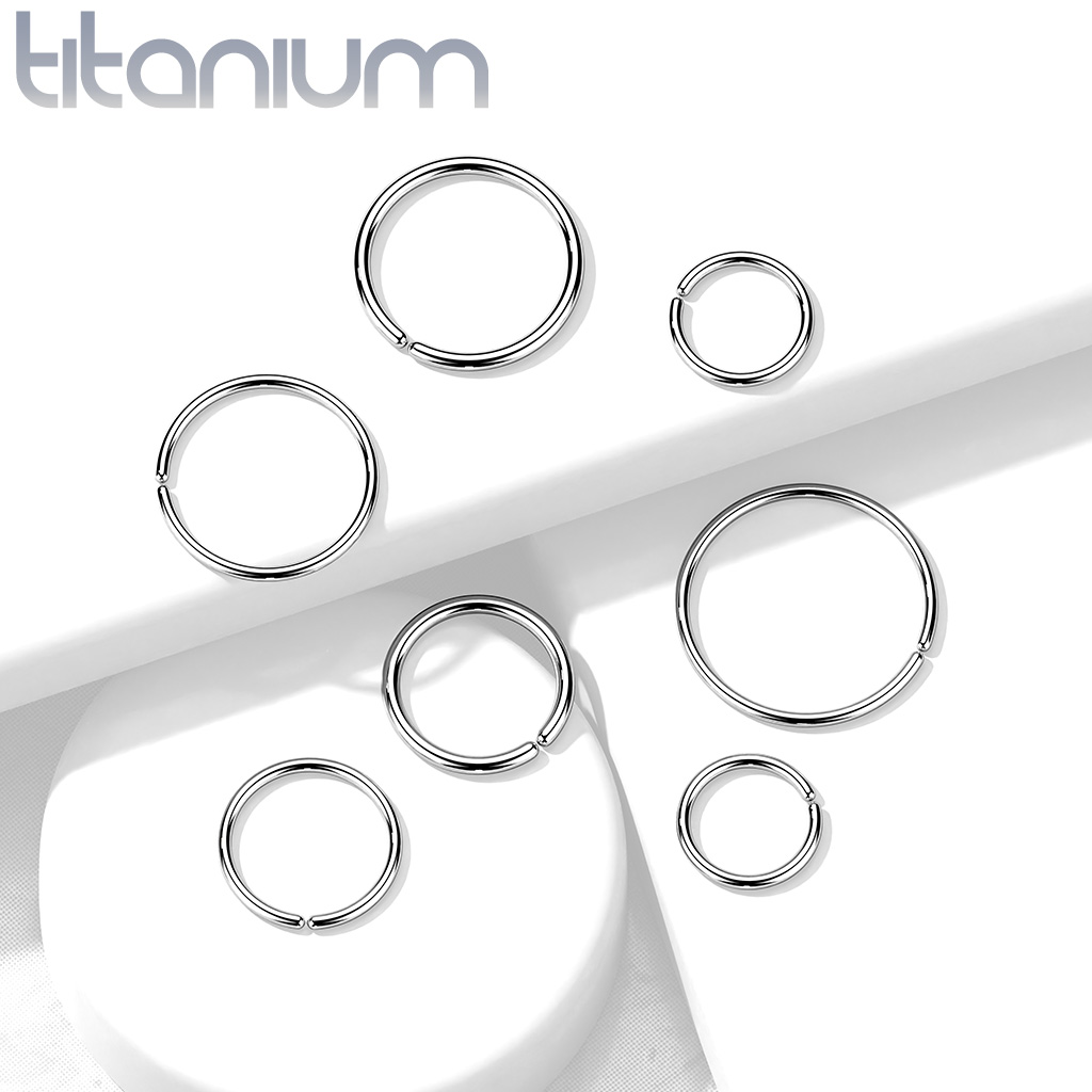 Sömlös / Seamless ring i grade 23 titanium 1mm