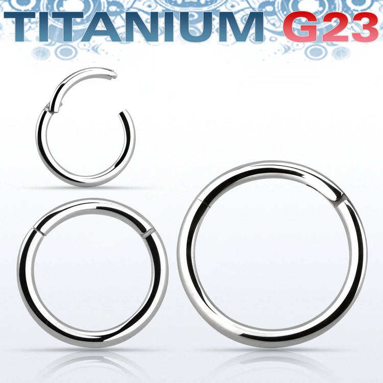 Segmentring 0.8mm i titanium med gångjärn