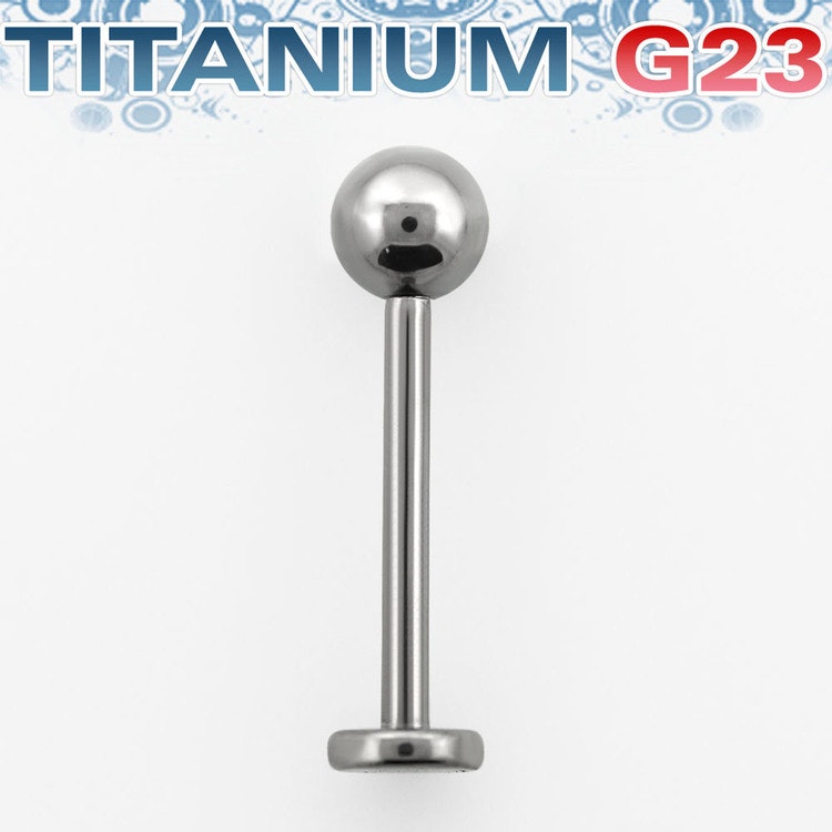 Steril titanium Labret 1.2mm med 4mm kula