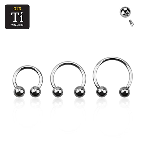 Steril titanium CBR 1.6mm med 5mm kulor