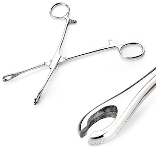 Mini Type Slotted Sponge Forceps