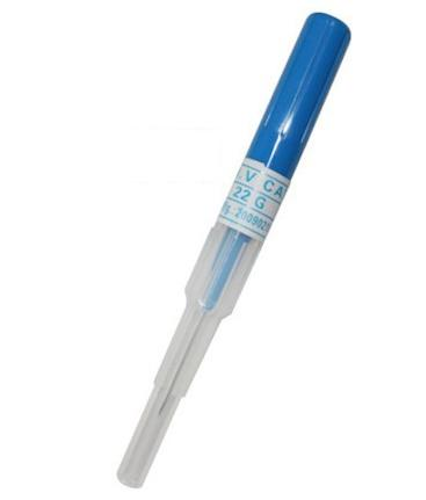 Piercingnål med hylsa (Blå 0.8mm)