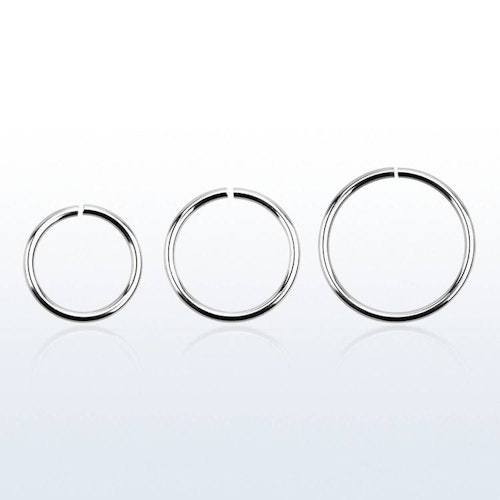 Sömlös / Seamless ring kirurgiskt stål 1.0mm