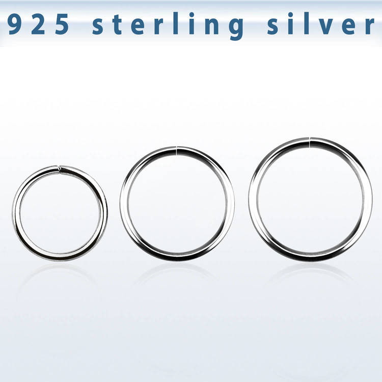 Sömlös ring i 925-silver 0.6mm