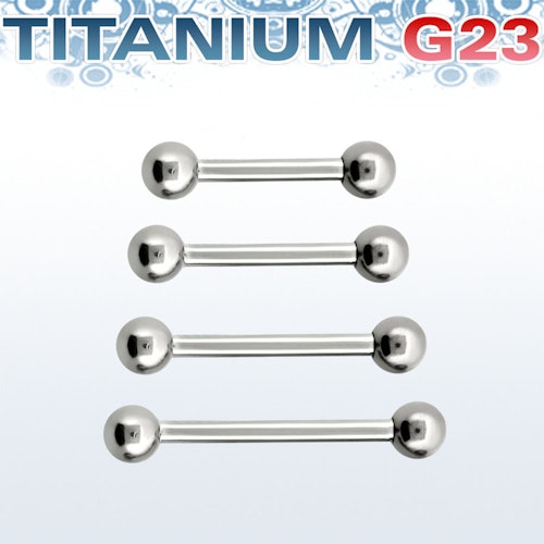 Titanium Barbell 1.6mm med 4mm kulor