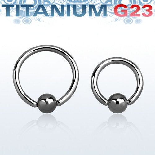 Titanium BCR 1mm med 3mm kula