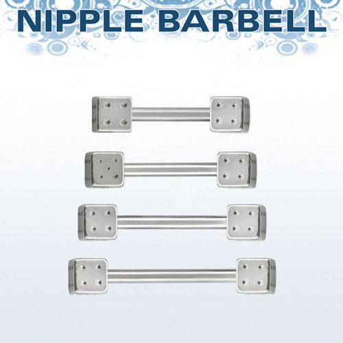 Barbell 1.6mm med 4mm tärningar