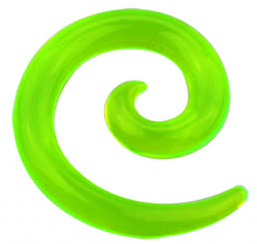 Grön Töjspiral i akryl