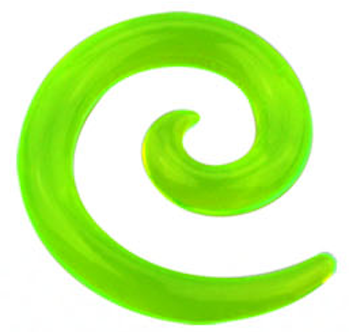 Grön Töjspiral i akryl