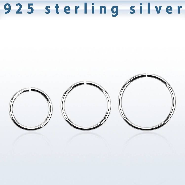 Sömlös ring i 925-silver 1mm