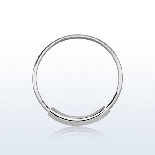 Näsring / sömlös ring i 925 silver 12mm