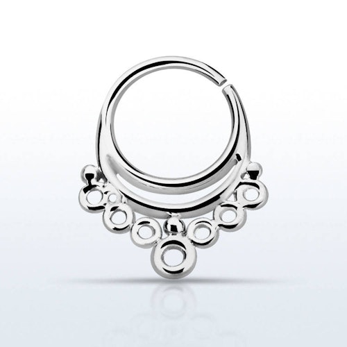 Septum piercing i 925 silver - Indian Design