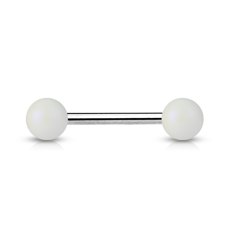 Tungstav / Barbell 1.6mm med 6mm pärlbollar