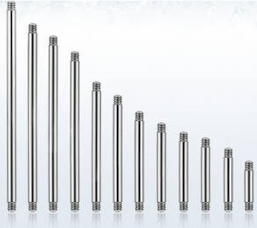 Rak stav i 316L Kirurgiskt stål 1.2mm (lös del)