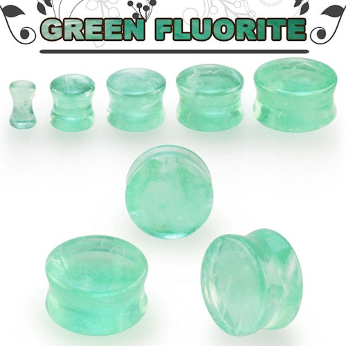 Stenplugg grön fluorit