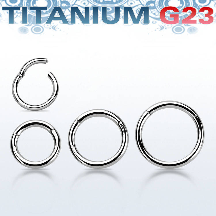 Segmentring i titanium med gångjärn 1.6mm