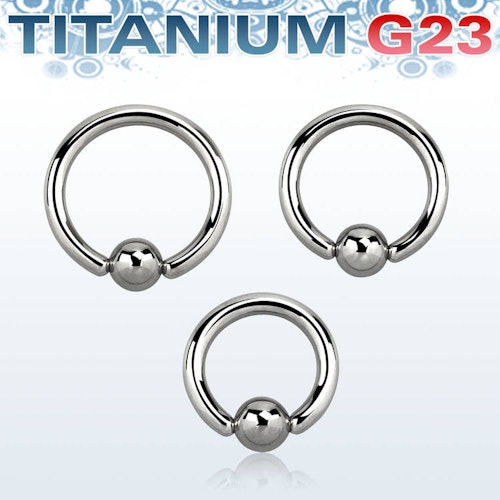 Titanium BCR 2.5mm med 6mm kula