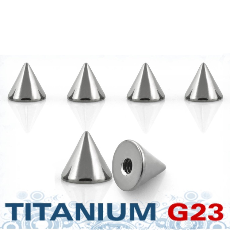 Titanium kon 5mm med 1.6mm gäng (lös del)