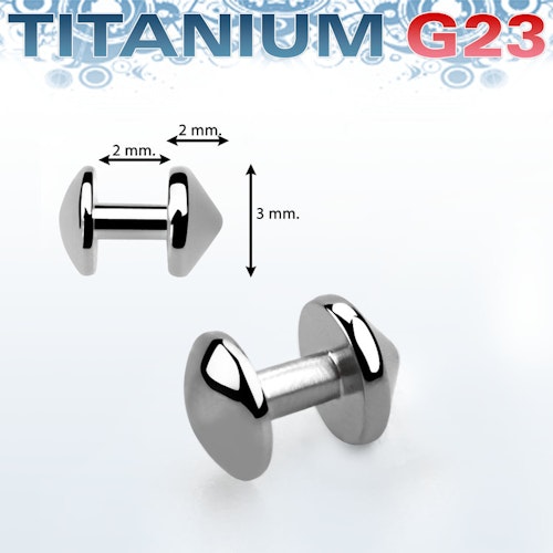 Skin diver titanium (3mm dome)