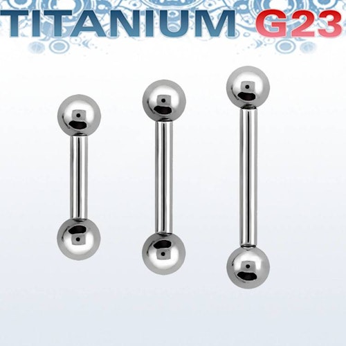 Titanium barbell 1.2mm med 3mm kulor