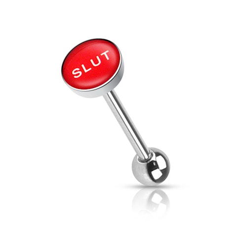 Barbell / Tungstav med "slut" logo