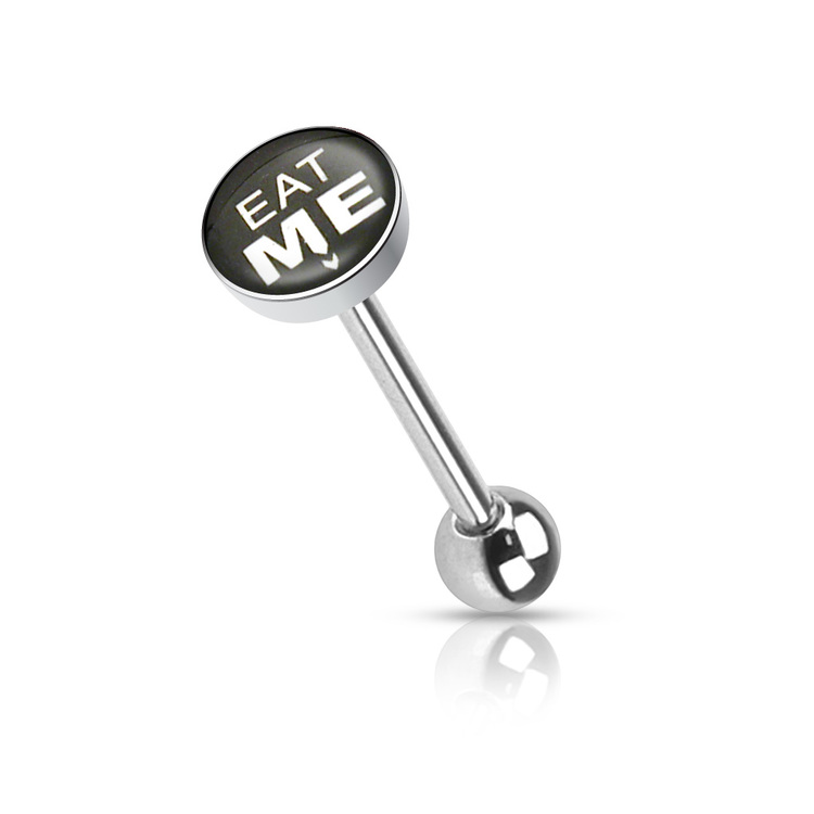 Barbell / Tungstav med "eat me" logo
