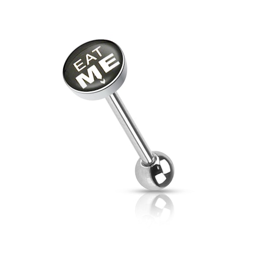 Barbell / Tungstav med "eat me" logo