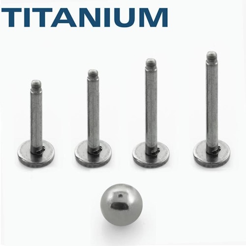 Titanium Labret / Monroe - Läksmycke 5 delar 1.2mm