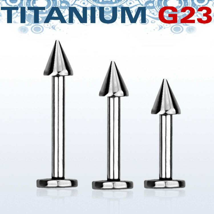 Titanium Labret / Monroe 1.2mm med 3mm kon