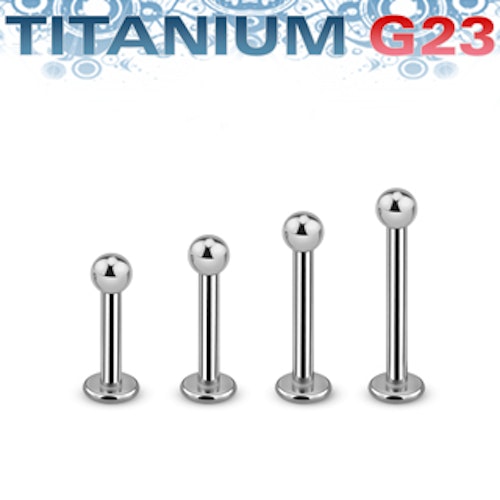 Titanium Labret 1.6mm med 3mm kula