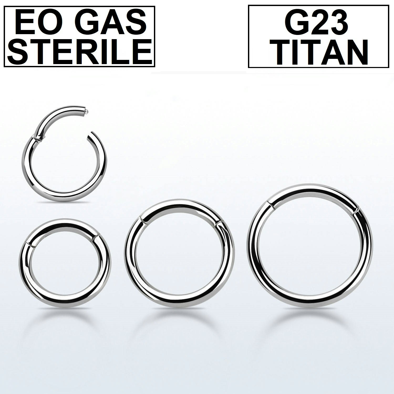 Steril titanium segmentring 1.6mm med gångjärn