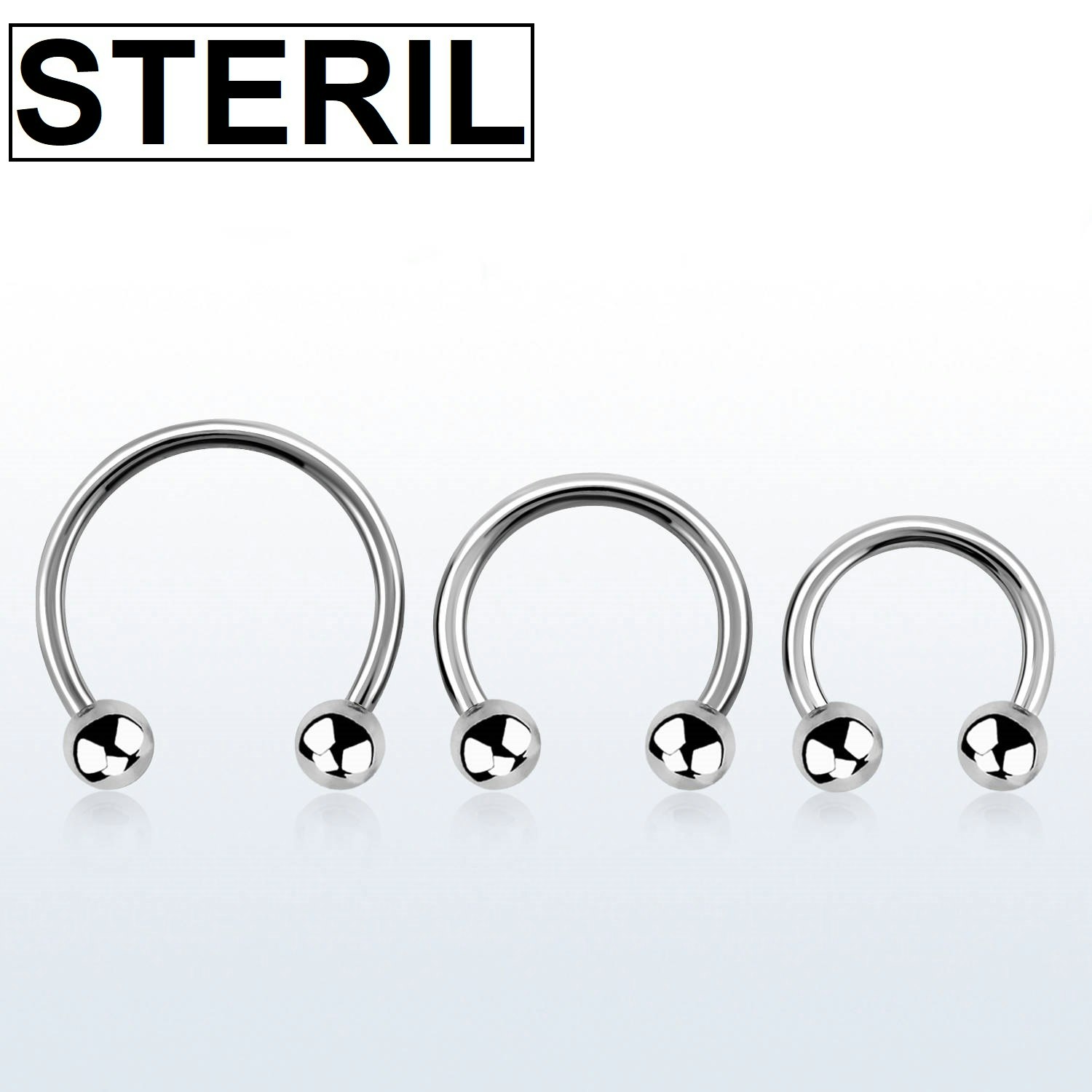 Steril titanium CBR 1.6mm med 3mm kulor