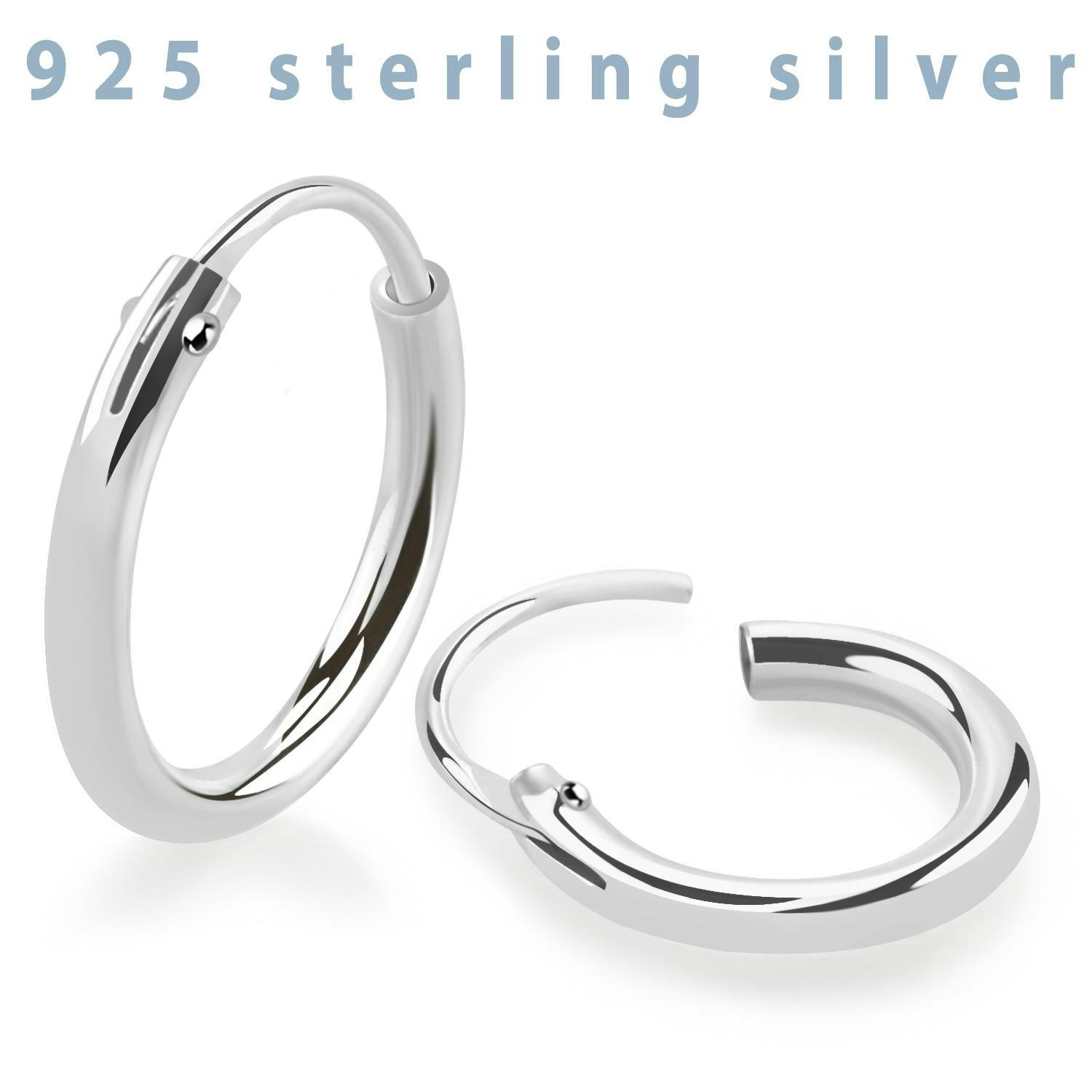 Örhänge / Hoop i 925 silver 1.5mm tjock (par)