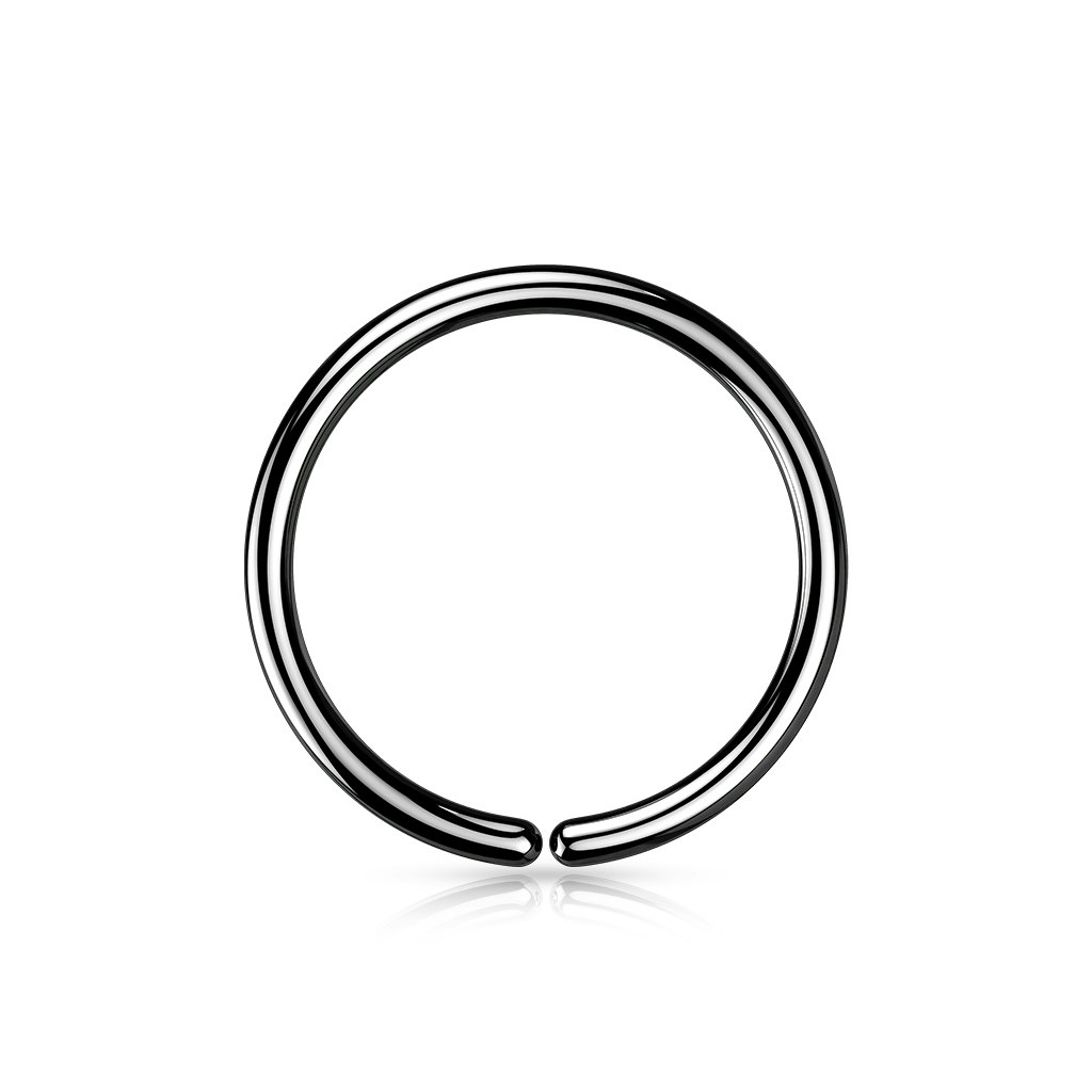 PVD-pläterad sömlös / seamless ring i grade 23 titanium 0.8mm