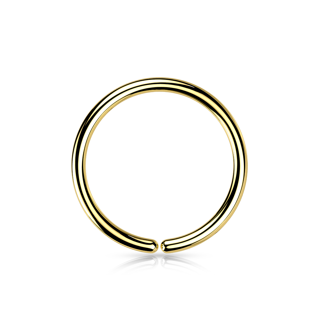 PVD-pläterad sömlös / seamless ring i grade 23 titanium 1mm
