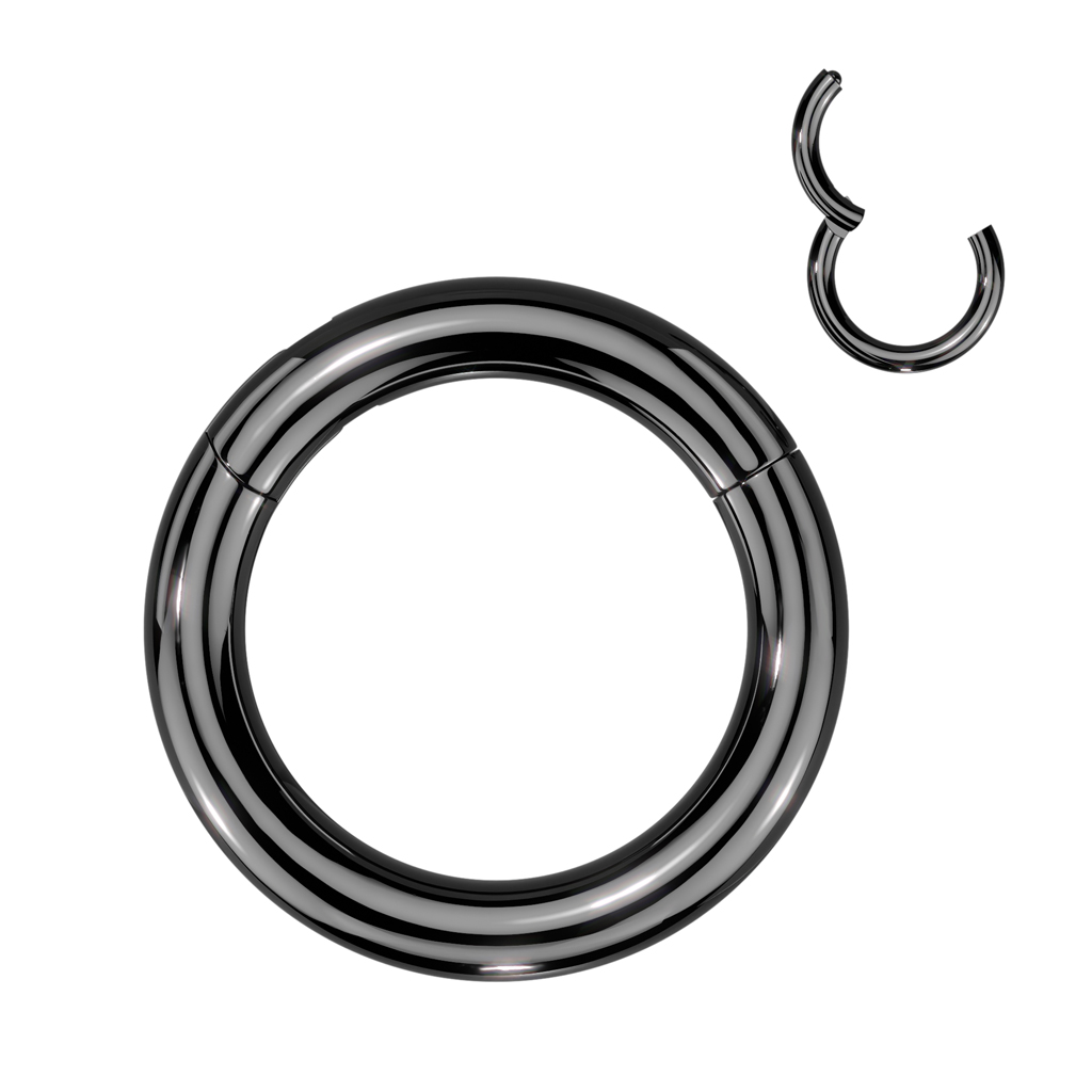 Titanium ring med gångjärn - större storlekar